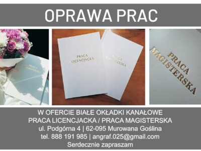 Oprawa prac