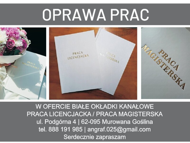 Oprawa prac