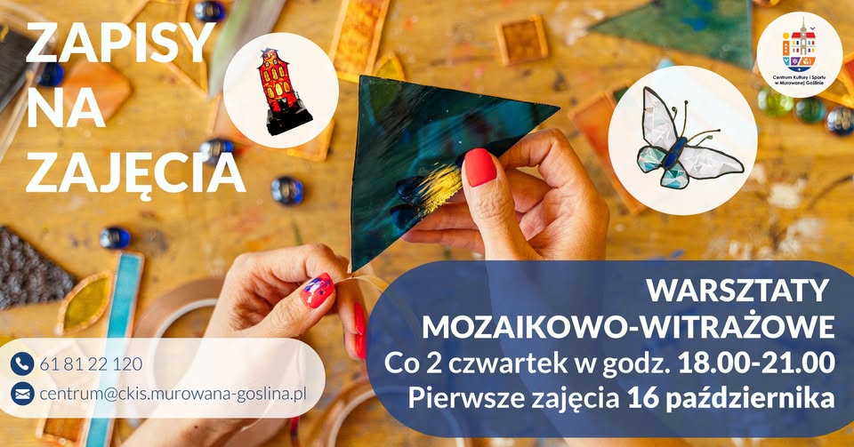 WARSZTATY MOZAIKOWO-WITRAŻOWE!!!