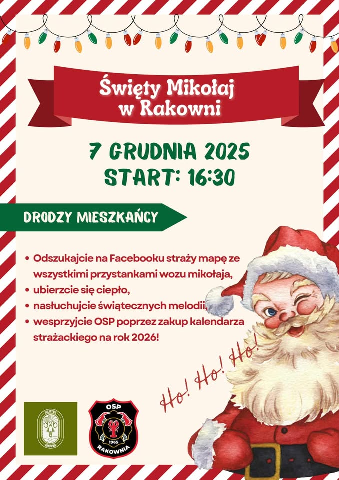 Strażacki Mikołaj w Rakowni